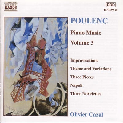 Olivier Cazal - Poulenc: Piano Music Volume 3 (CD)