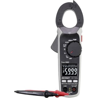 VOLTCRAFT VC-524 Stroomtang Digitaal CAT III 600 V Weergave (counts): 6000