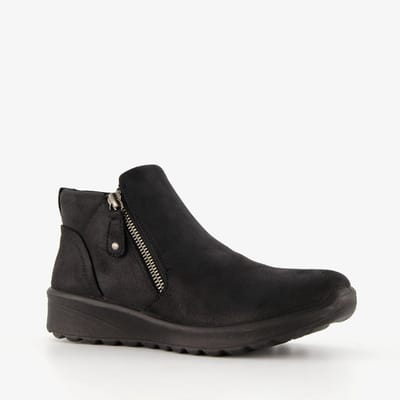Skechers Lovely Vibe dames enkellaarsjes zwart - Maat 41 - Extra comfort - Memory Foam