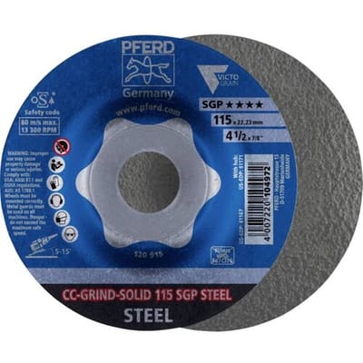 PFERD TOOLS 64187116 Schuurschijf Diameter 115 mm Korrelgrootte (num): 36 10 stuk(s)