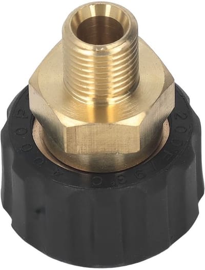 Allecto - Hogedrukreinigeradapter - Messing Rubber - Duurzaam en
