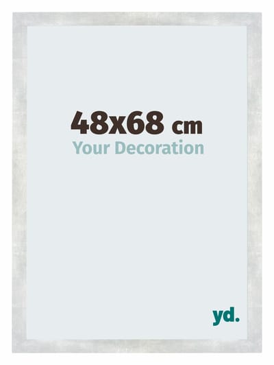 Your Decoration - Puzzellijst 48x68 cm - Zilver Glanzend Vintage - Puzzellijst 500-1000 stukjes - MDF Fotolijst - Mura