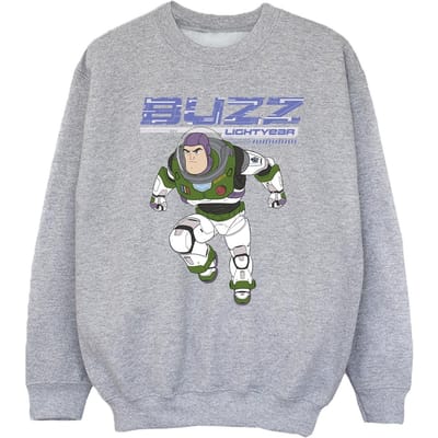 Disney Meisjes Lightyear Buzz Sprong naar Actie Sweatshirt (Sportgrijs)