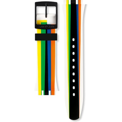 Swatch Plastic - Originals Large (41mm) SUO/SO29/SO32 ASUOW708 SUOW708 Ligne de Fuite Horlogeband