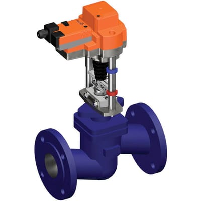 Belimo Klepafsluiter 40mm Flens DN150 Kvs320 100-240VAC 150s 2/3-punts 2500N IP54 H6150SP/EV230A-TPC