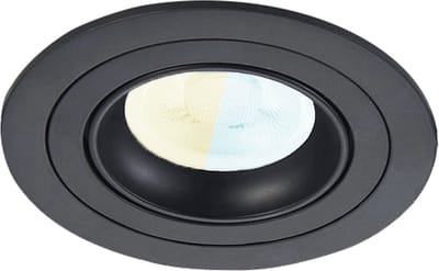 Inbouwspot Jamy met Philips HUE White Ambiance - inbouw spot - Zwart - rond - Voor binnen / woonkamer / keuken / slaapkamer - IP20 - GU10 - Buitendiameter: 91MM - boorgat: 80-82MM - min. Inbouwdiepte: 70MM