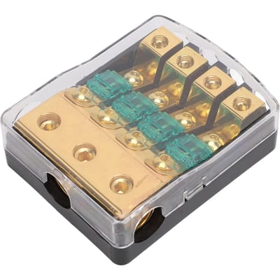 Mini ANL Zekeringhouder 0 2 4 Gauge in 4 6 8 Gauge Uit 60 Ampère Zekering Distributieblok voor Auto Vrachtwagen