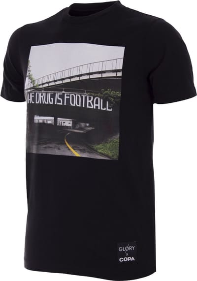 COPA - Glory The Drug is Football T-Shirt - Heren - Zwart - XS