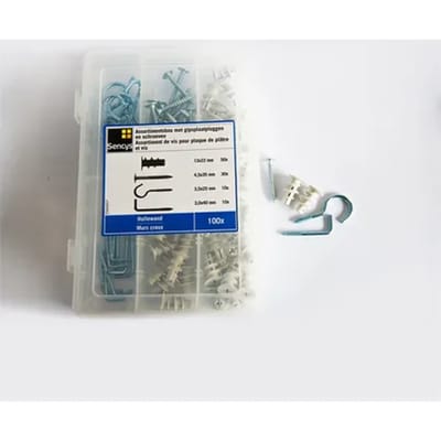 Sencys Plug Voor Holle Wand Kunststof - Ø 13x22 Mm - 50 Stuks