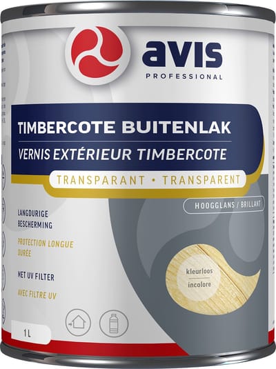 Avis Timbercote Zijdeglans Blanke Lak - 1 l