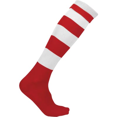 PROACT® Gestreepte Sportsokken PA021 - Sporty Red / White - 27/30 EU