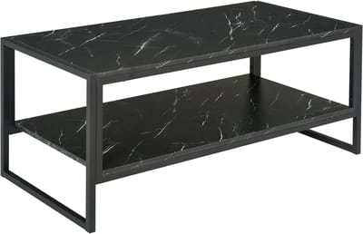 HOMCOM-Salontafel-Hout-106x50x47cm-Zwart