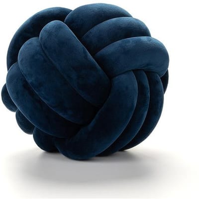 Pure Katoen Diy Handgeweven Knoopbal Kussen Auto Kussen Bank Werkstoel Kussen Pluche Pluche-aanvoelend Gewatteerd Kussen Huisdecoratie Kussen Diameter 22CM Vloot