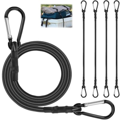 Dailygoods- Bagagerek Spanners 120 cm - Rubber Spankoord - Sjorbanden - Elastische Riemen - Multifunctioneel - Voor het Vastzetten van Bagage - Spanband