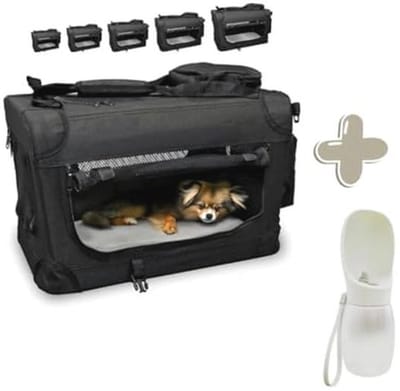 Opvouwbare Hondenbox voor Auto en Reizen - Draagbare en Ademende Transporttas voor Honden en Katten