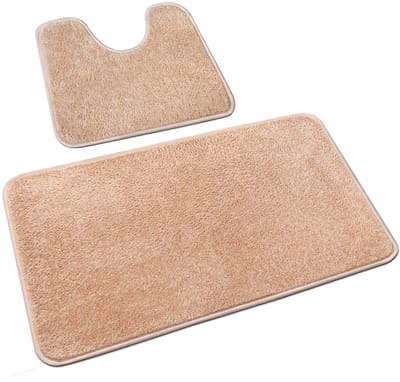 Unyqoos® Zachte en Antislip Microvezel Badkamermat Set voor Comfort en Luxe in de Badkamer