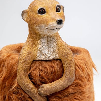 KARE tafellamp Animal Meerkat Fur, bruin, 51 cm, E14