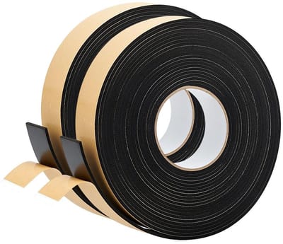 Dailygoods- Schuimstrip 20 m - Zelfklevende Afdichtstrip - Weerstrippende Isolatie - Geluidsdichte Barrière - 35 mm Breed - 3 mm Dik