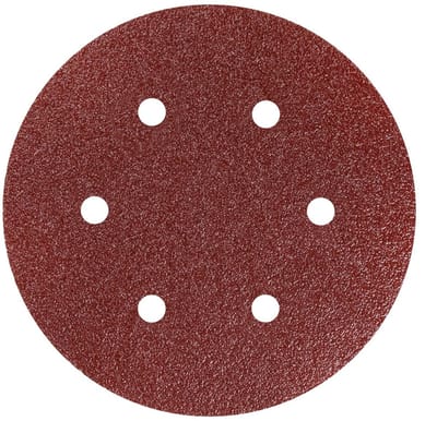 Dailygoods- Schuurschijven 150mm - 25 Stuks - Zelfklevend - Korrel 100 - Harsgebonden - Stofafzuiging 6 Gaten - Schuurpapier