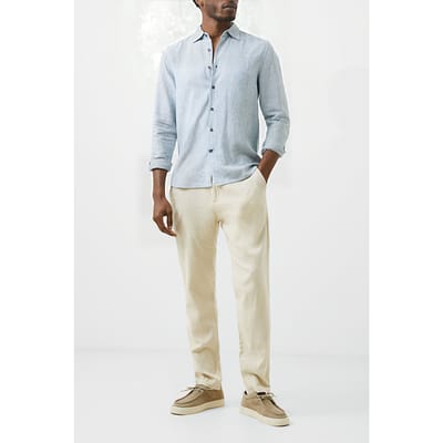 French Connection Tonal Stripe Shirt Maat: XS | Casual Overhemden Outlet | Heren | Grijs