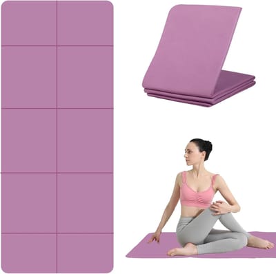 SnelShoppen - Opvouwbare Yogamat - TPE Oefening Pilates Mat - Fitnessmat 183 x 61 cm, 5 mm Dikte, Ideaal voor Yoga, Pilates, Gymnastiek en Reizen