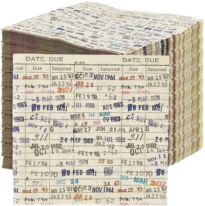 Dailygoods- Servetten 48 Stuks - Papieren Servetten - Vintage Decoraties - Wegwerp Servetten - Leesthema Servies - Afmeting 16,5 x 16,5 cm