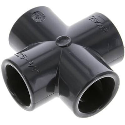 PVC Kruisstuk Lijmmof 25x34mm