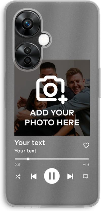 Gepersonaliseerd - Case Company® - Hoesje geschikt voor OnePlus Nord CE 3 Lite hoesje - Music Player - Soft Cover Telefoonhoesje - Bescherming aan alle Kanten en Schermrand