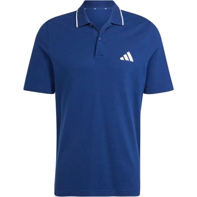 Adidas Essentials Small Logo Piqué Korte Mouw Poloshirt Blauw L Man