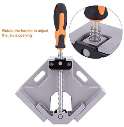 Dailygoods- Hoekklem 90 Graden - Aluminiumlegering - Antislip Handgreep - Houtbewerking - Lassen - Maximale Opening 70 mm - Klem