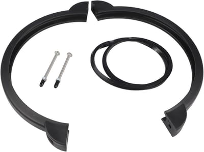 Klemkraag met O-ring - Borgringset filterpomp - Zwembad onderhoud - Vervangend onderdeel - 10 Inch - Zwart