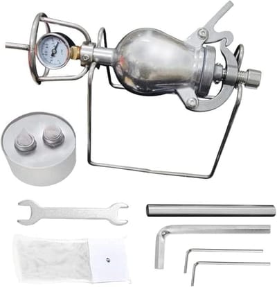 Popcorn Machine - Hand Maker - Familie Feest - Traditioneel Ontwerp - 400ml - Zilver