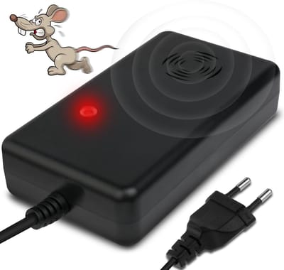 Dailygoody - Dierenafweermiddel - Ultrasoon - Eenvoudige installatie - Bescherming tegen nertsen en ratten - Geschikt voor binnen - 2-pack