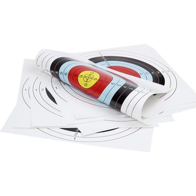 12 stuks 40x40cm Boogschietdoelen Papieren Gezicht Duurzaam Oefening Training voor Pijl Boog Oefening Fitness Activiteiten Darts Jacht Schieten Ext Praktisch Gebruik