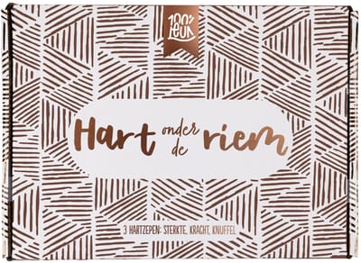 100%LEUK - Brievenbuspakket - Hart onder de riem