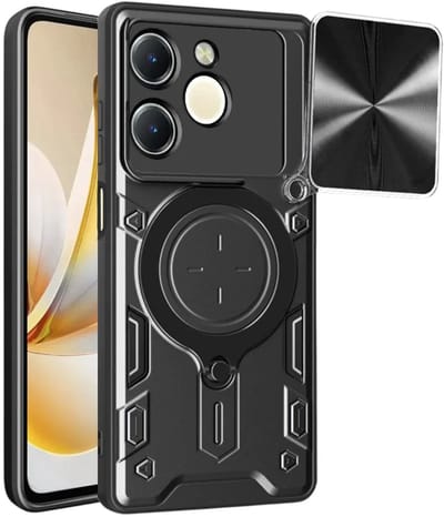 Hoesje geschikt voor Realme Note 70T - Techsuit CamGuard Pro Back Cover - Zwart