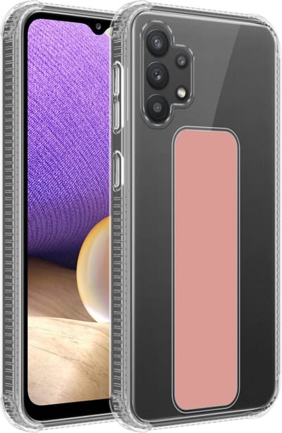 Cadorabo Hoesje geschikt voor Samsung Galaxy A32 4G in ROZE - Beschermhoes gemaakt van flexibel TPU silicone Cover Case met houder en standfunctie