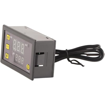 W3230 LED Digitale Temperatuurregelaar Thermostaatschakelaar Sensor Meter(DC12V ) gray