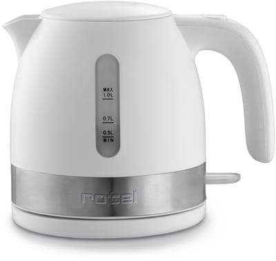 Rotel | 2968CH | Compacte draadloze electrische waterkoker | 1 liter | 360 graden draaibaar | Beveiligd tegen droogkoken | Automatische afslag | Beveiligd deksel |