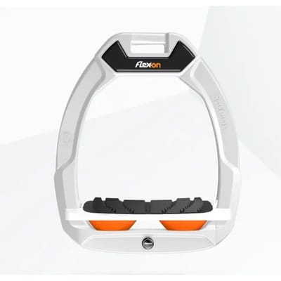 Veiligheidseindstukken voor paardrijden Met een helling Grip Wit/Wit/Oranje Flex-On Safe-On