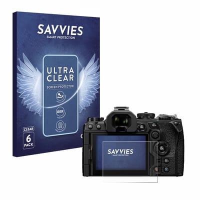 Savvies - Screenprotector voor Olympus OM System OM-1 Mark II / OM-3 - Folie Beschermfolie transparant 6 Stuks