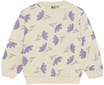 DAILY7 Sweater Flowers Truien & Vesten Meisjes - Sweater - Hoodie - Vest- Ecru - Maat 92
