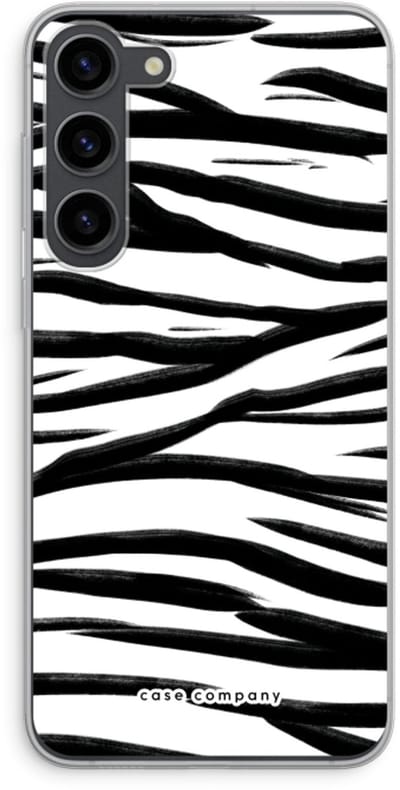 Case Company® - Hoesje geschikt voor Samsung Galaxy S23 Plus hoesje - Zebra pattern - Soft Cover Telefoonhoesje - Bescherming aan alle Kanten en Schermrand