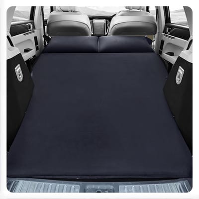 Auto Matras - Luchtbed Auto - Comfortabel Reizen - Zelfopblaasbaar - 15 cm dik - Zwart