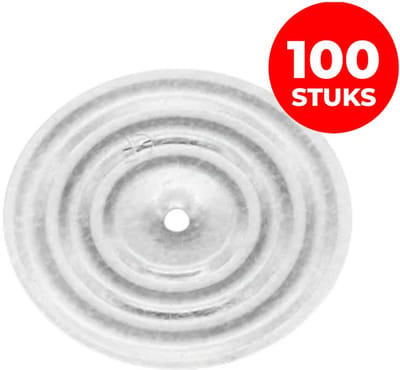 Eurofast drukverdeelplaat Ø 70 x 0.7 mm - 100 Stuks - PVC dakbedekking - Professionele kwaliteit