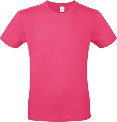 Classic E150 T-shirt B&C Collectie - Fuchsia - Maat XXL