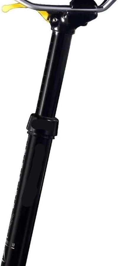 Fiets Zadelpen - Verende Pen - Comfortabel Fietsen - Aluminium Legering - 30.9mm x 375mm - Zwart