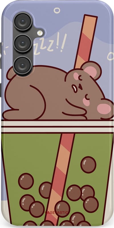 Casetastic Hoesje Geschikt voor Samsung S23 FE - Stijlvolle Beschermende Duo-layer Case - Bubbelthee Droom