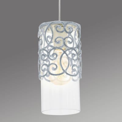 EGLO Grijsblauwe hanglamp Vintage