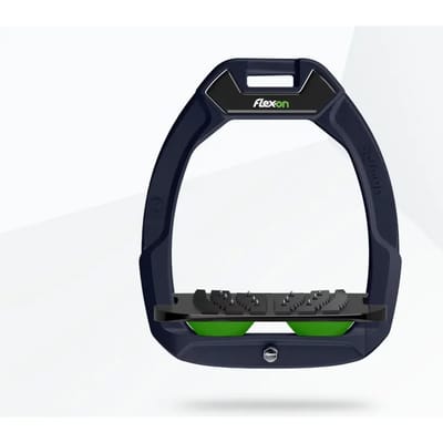 Veiligheidspaletten voor paardrijden Schuin Ultra Grip Blauw/Zwart/Groen Flex-On Safe-On
